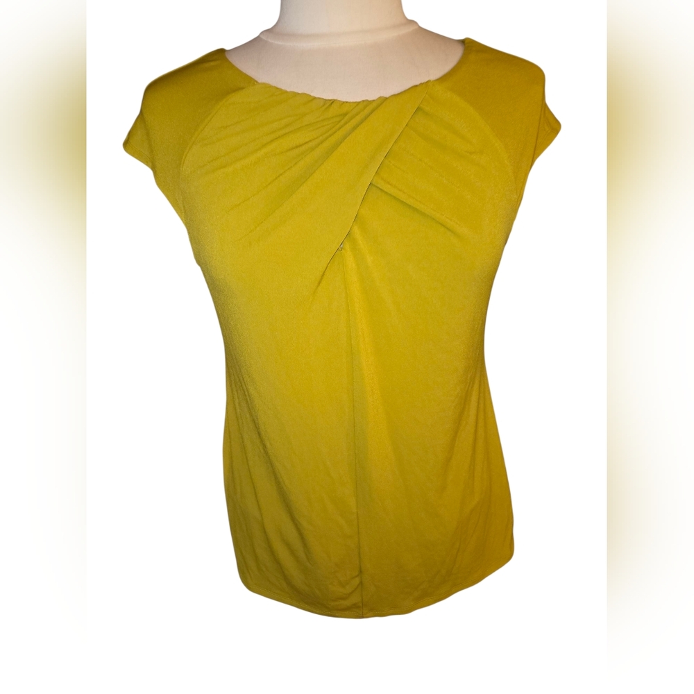 Anne Taylor Factory NWT Mustard Yellow Sleeveless Women's Top
